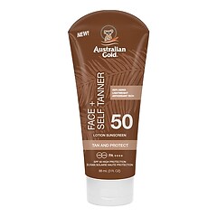 SPF 50 FACE WITH SELF TANNER Proteção solar, Australian Gold